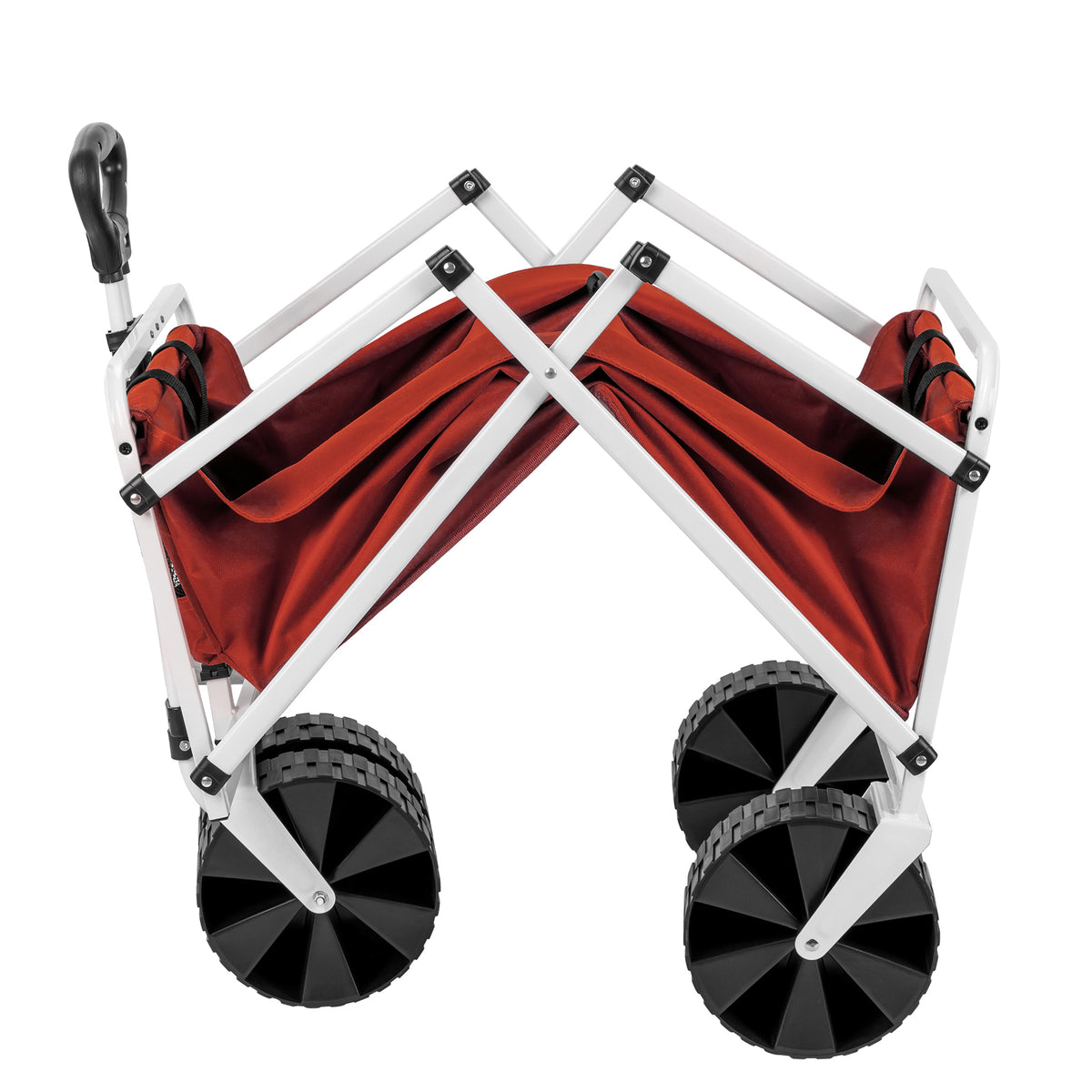 MACSPORTS Lightweight Collapsible Folding Outdoor All Terrain Beach Wagon - Red