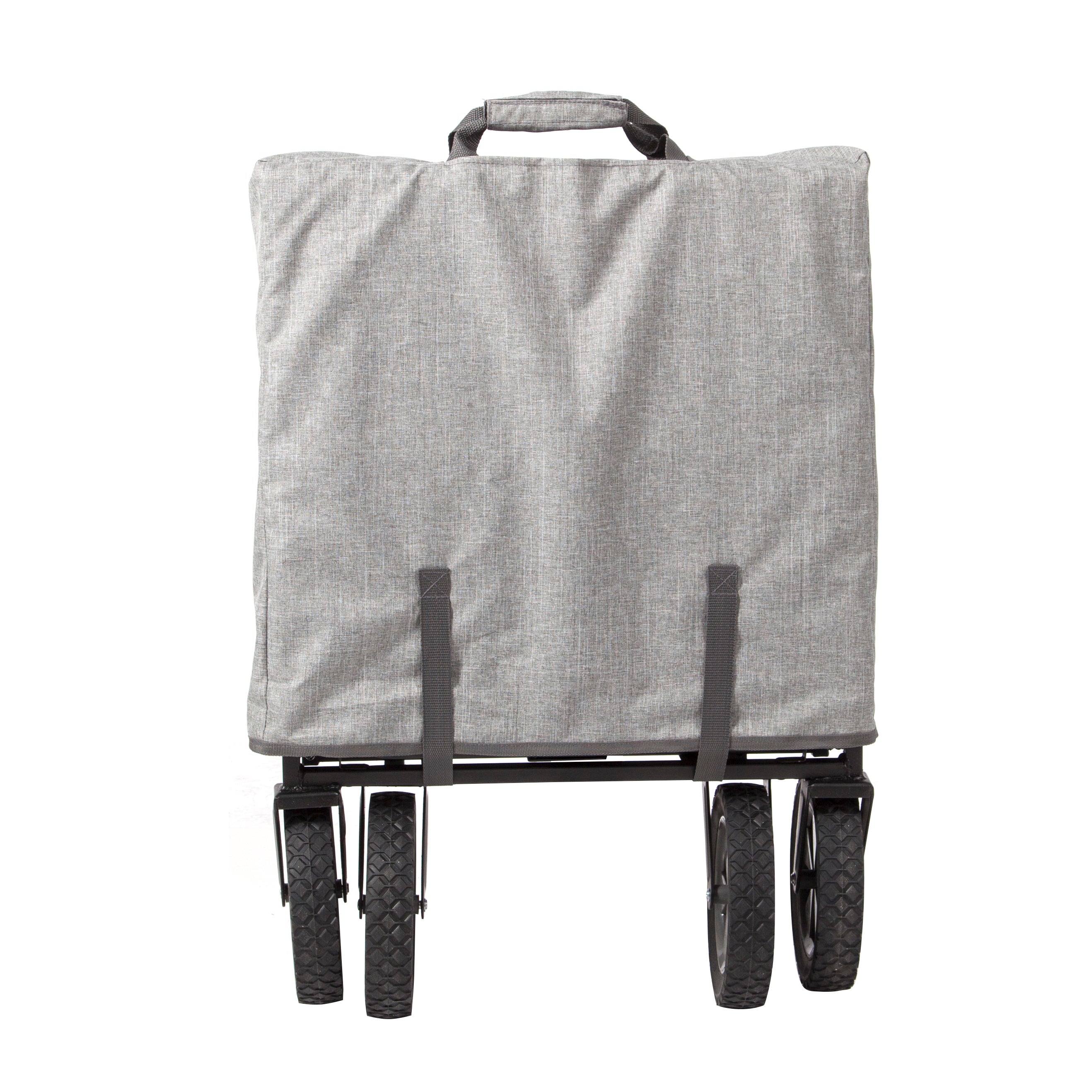 Mac Sports Collapsible Folding Outdoor Utility Wagon With Table - Light Grey