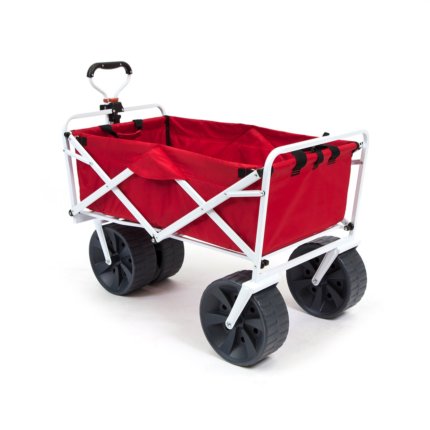 All-Terrain Beach Wagon by Mac Sports - Ultra durable with heavy duty wheels - Red