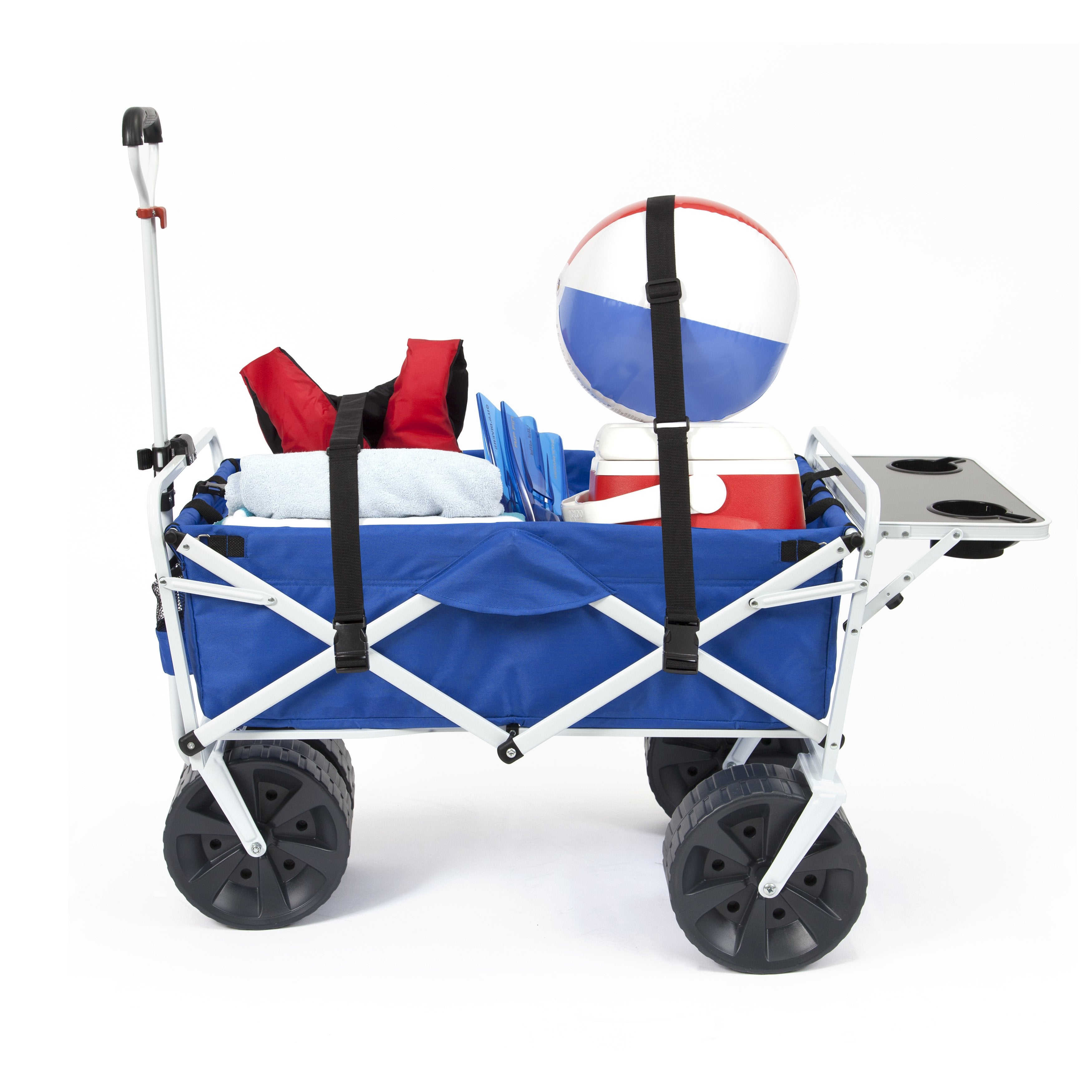 All Terrain Beach Wagon with Side Table Combo with Straps