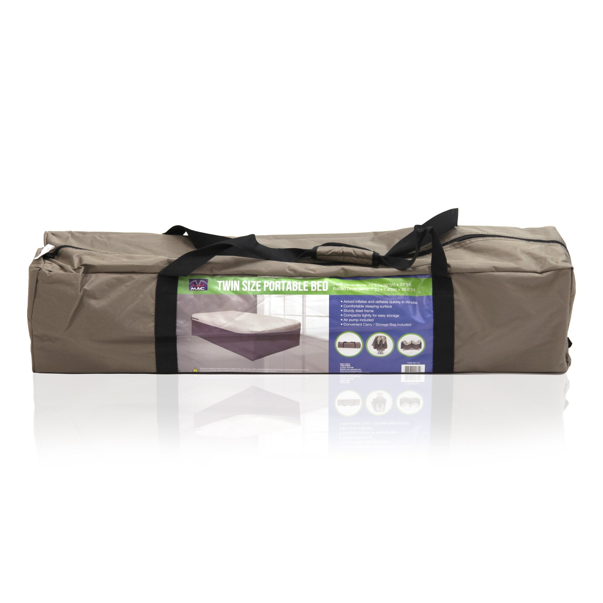 Inflatable Twin Air Mattress with Electric Pump and Carry Case