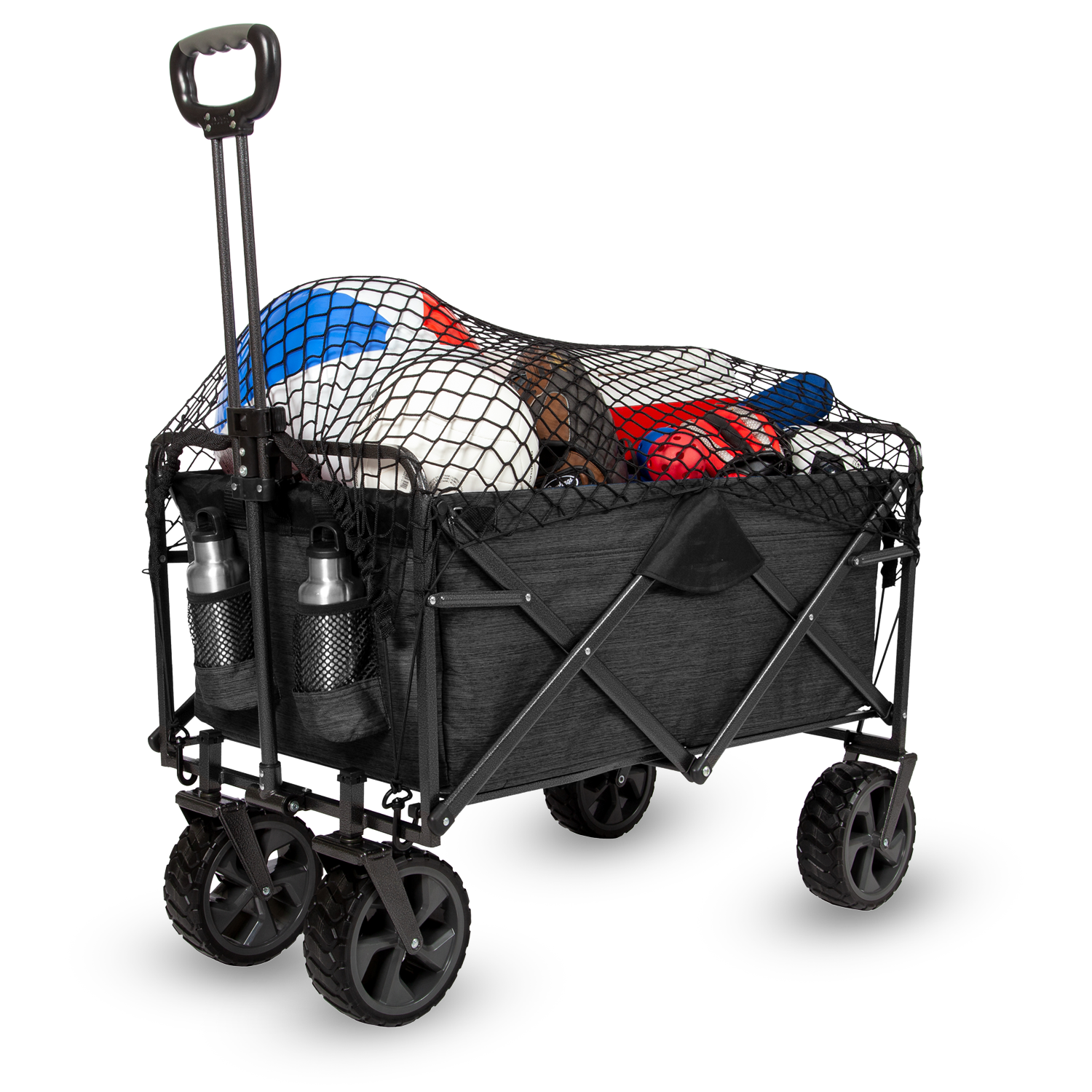 MacSports Heavy Duty Wagon with Cargo Net (Black)