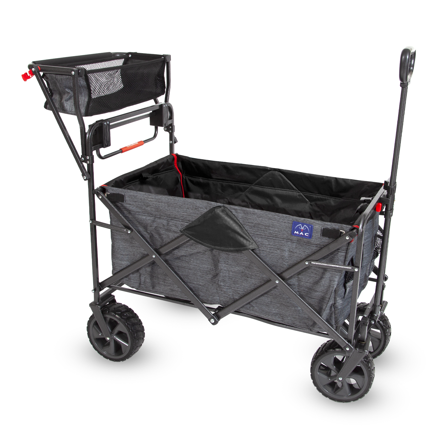 Push & Pull Wagon by Mac Sports - Ultra durable outdoor wagon with large wheels & basket.