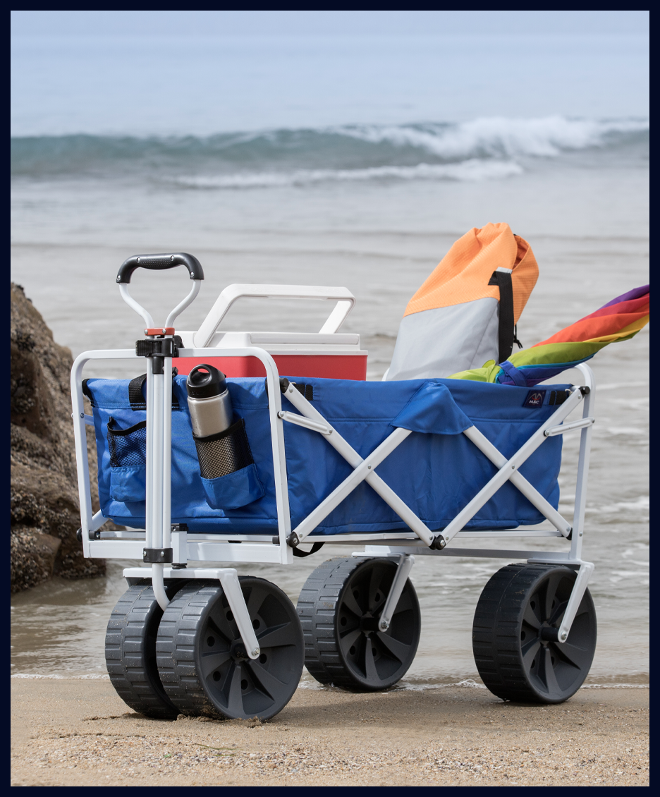 2 in 1 Beach Day Lounger and Cargo Cart by Mac Sports. Ultra durable q MACSPORTS