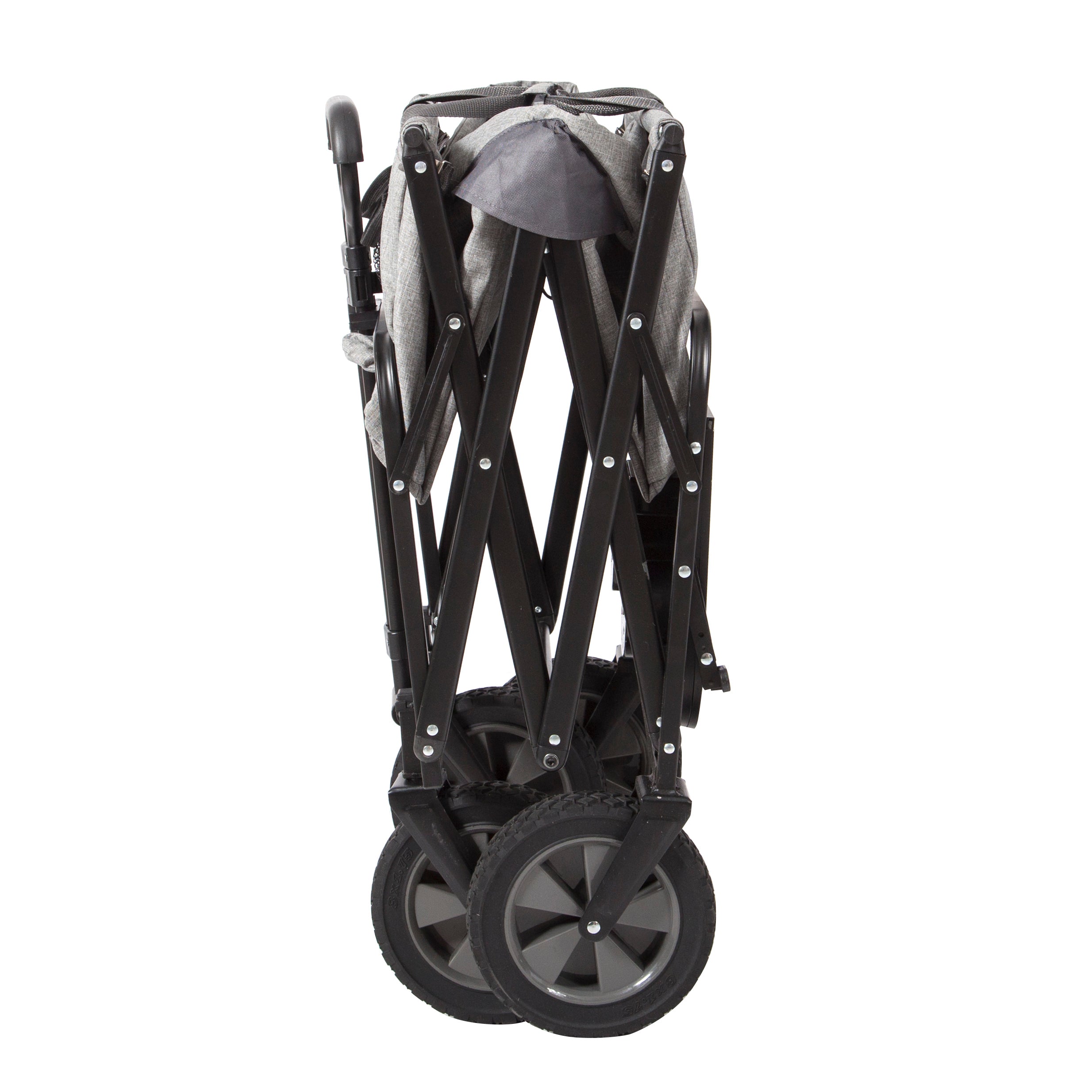 Mac Sports Collapsible Folding Outdoor Utility Wagon With Table - Light Grey