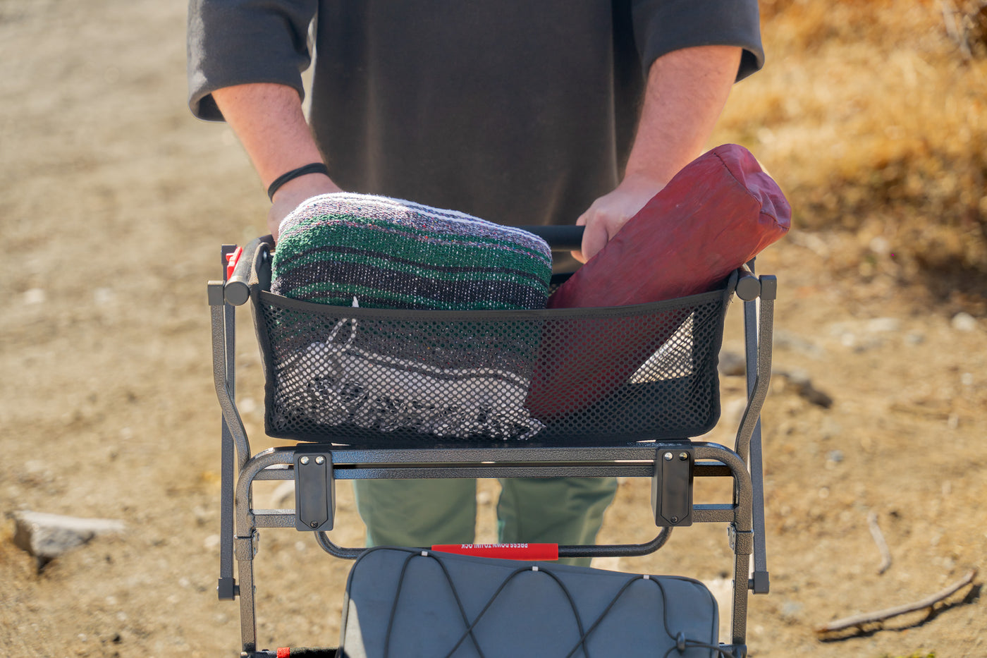 Push & Pull Wagon by Mac Sports - Ultra durable outdoor wagon with large wheels & basket.