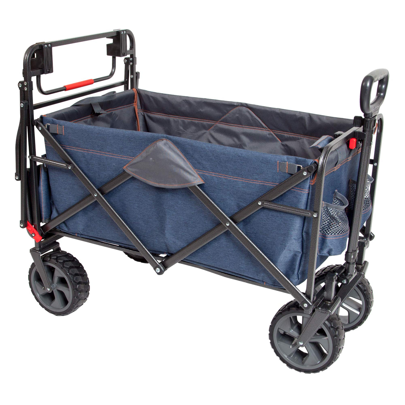 Push & Pull Wagon by Mac Sports - Ultra durable outdoor wagon with large wheels & basket.