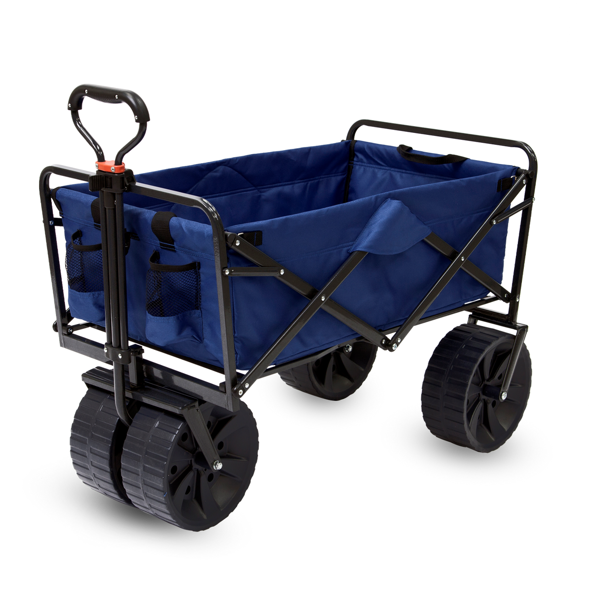 MacSports Collapsible Outdoor Beach Wagon With Side Table - Light Gray
