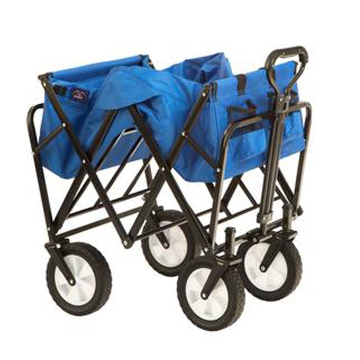 MAC Sports WTC-111 Outdoor Utility Wagon, Solid Blue & Coleman Cooler Quad  Portable Camping Chair, Blue : Sports & Outdoors 