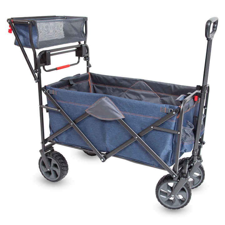 MACSPORTS HEAVY DUTY COLLAPSIBLE FOLDING ALL TERRAIN UTILITY store BEACH WAGON CART