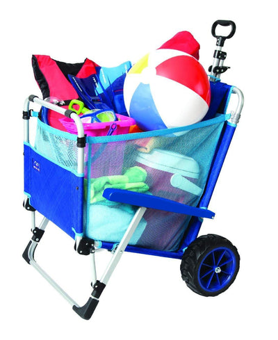 2-in-1 Beach Day Lounger and Cargo Cart
