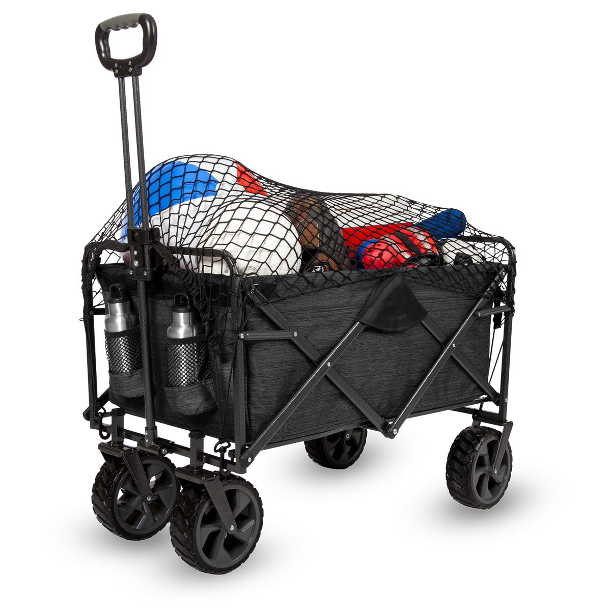 MacSports Heavy Duty Wagon with Cargo Net (Black)