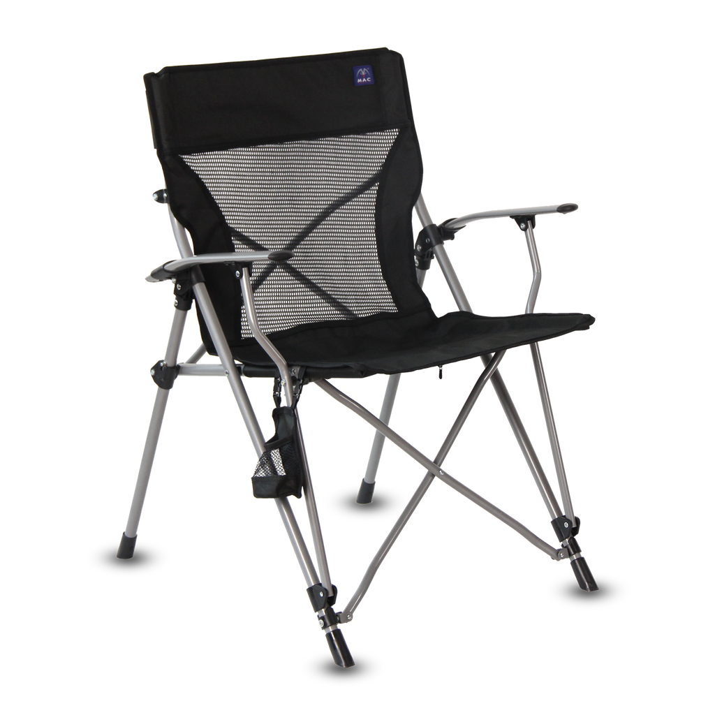 Mac Sports XP High-Back Folding Camping Chair | Outdoor Back/Lumbar  Support, Lightweight (Weighs Under 6lbs), Heavy Duty (Supports 225lbs), for